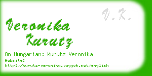 veronika kurutz business card